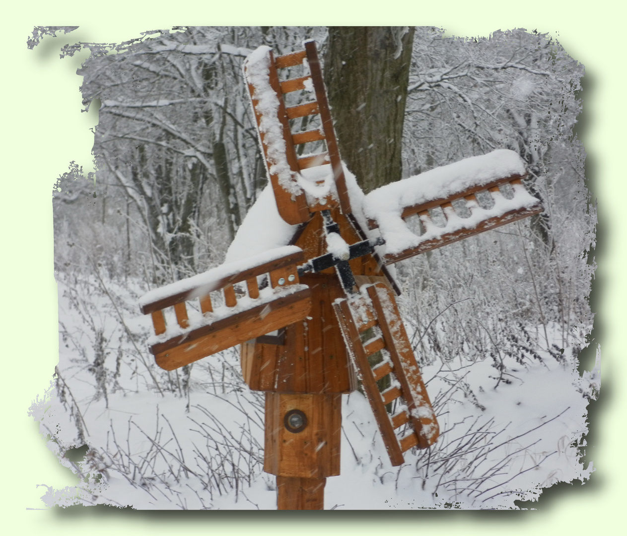 Mühle im Schnee