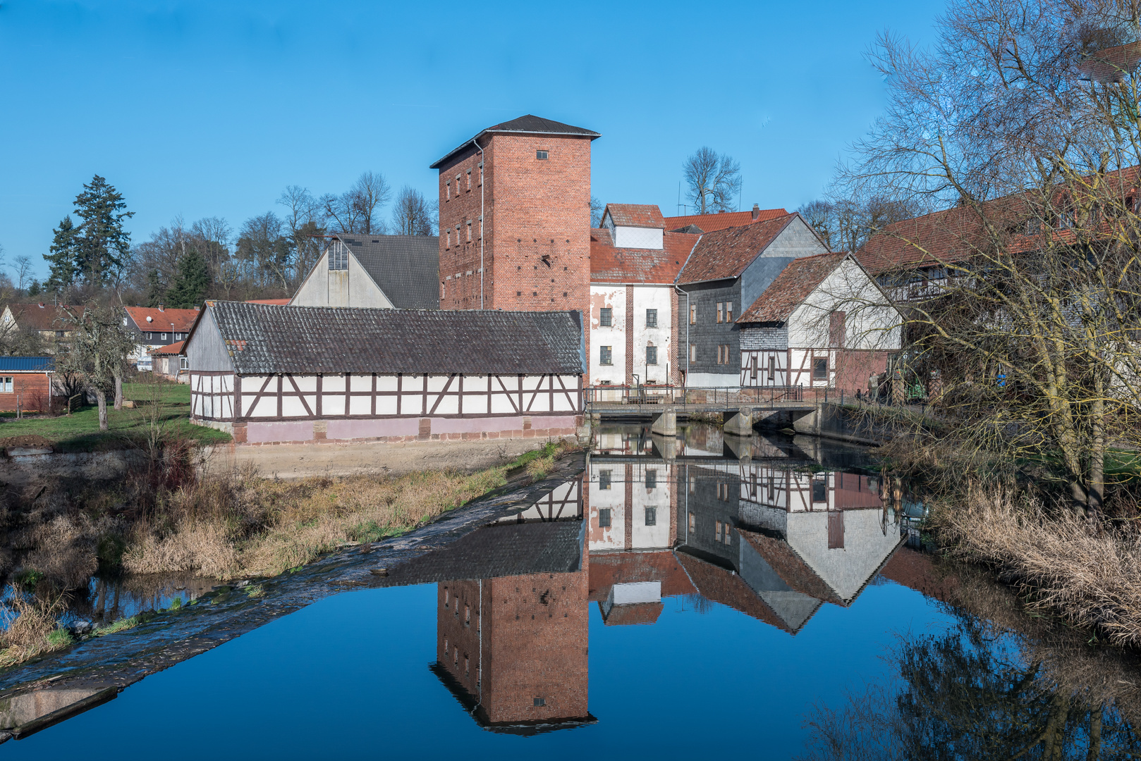 mühle im spiegel