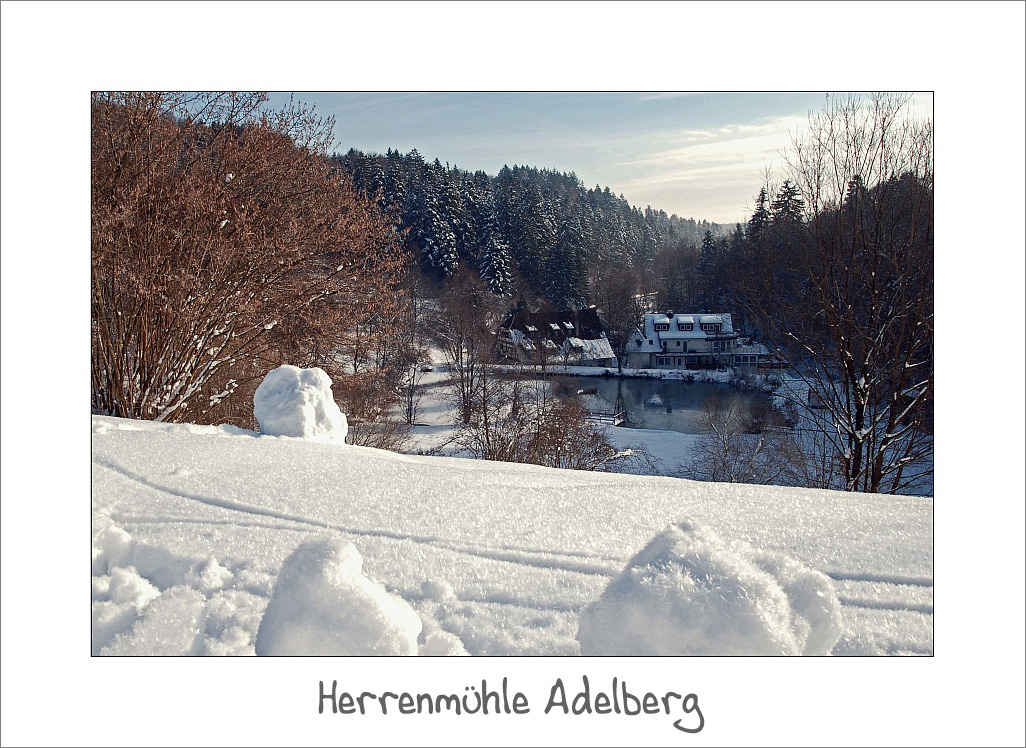 Mühle im Winter