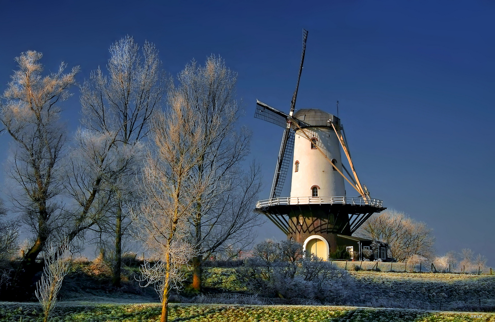 Mühle im Winter