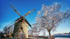 Mühle im Winter