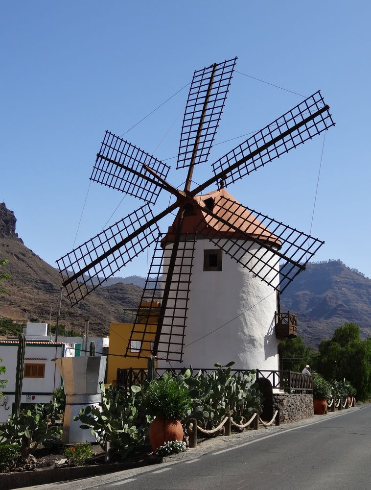 Mühle in der Ebene von La Aldea de San Nicolás