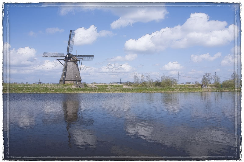 Mühle von Kinderdijk in den Niederlanden