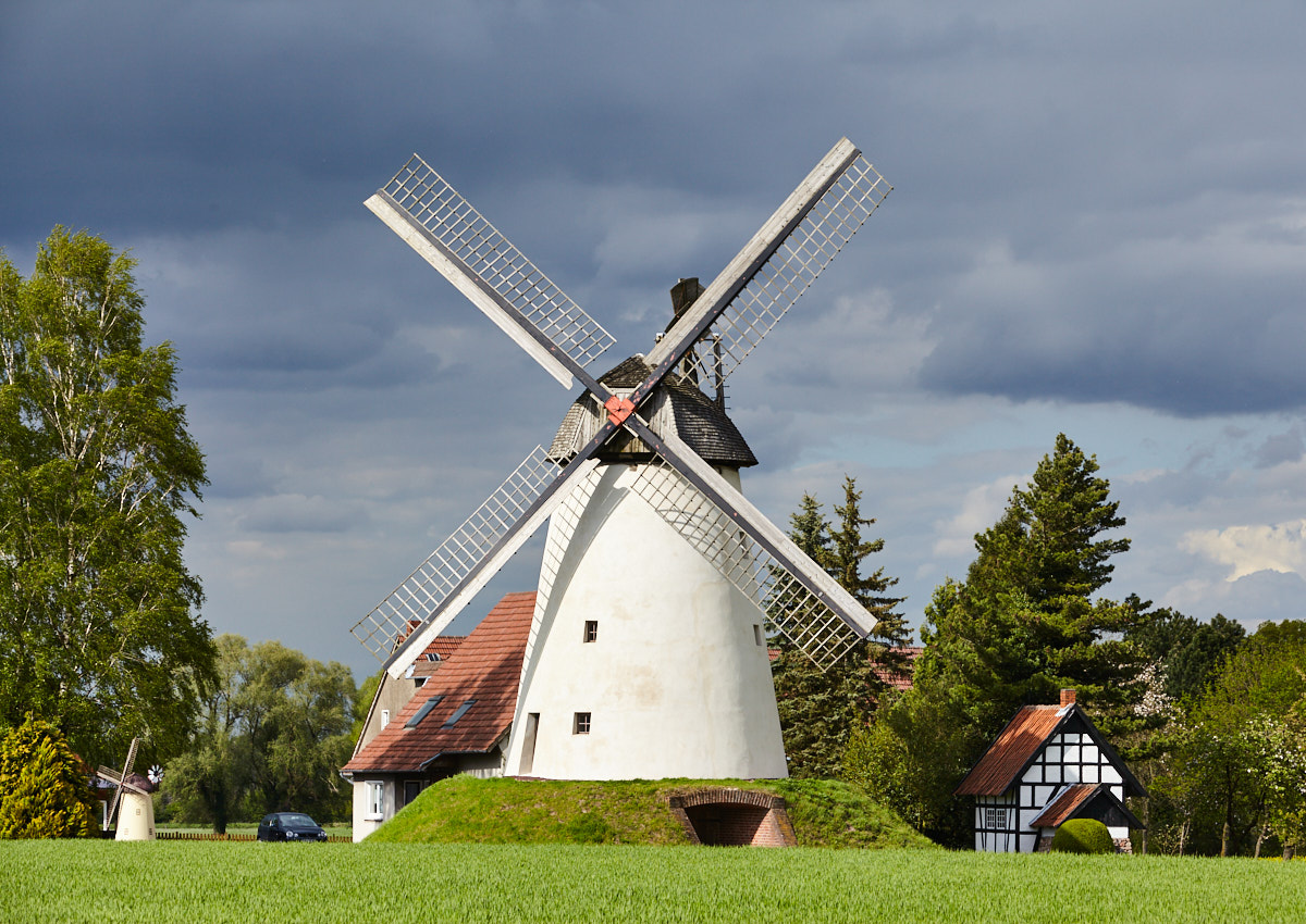 Mühle Wegholm (Petershagen) bei Regenstimmung