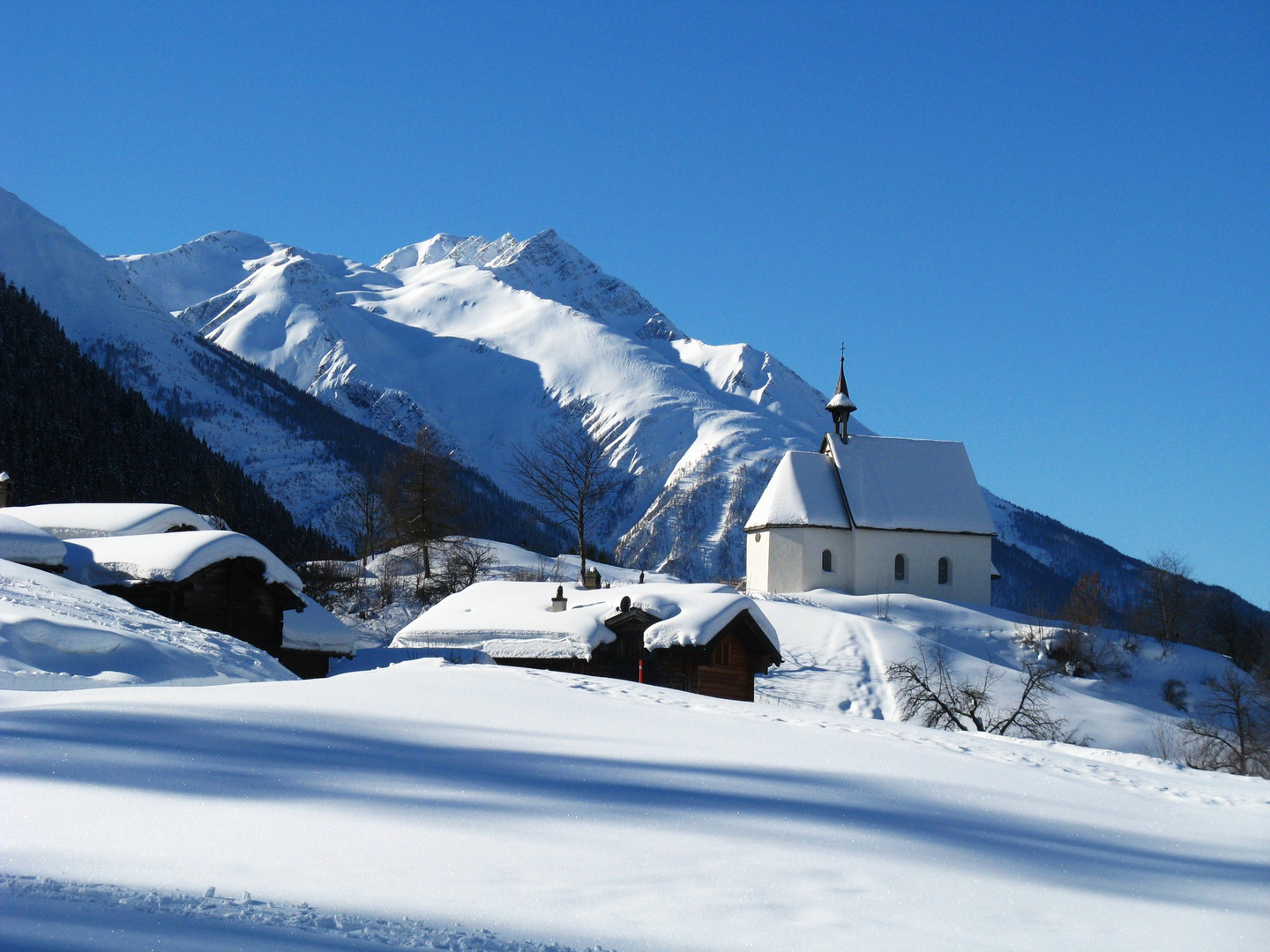 Mühlebach in Winter