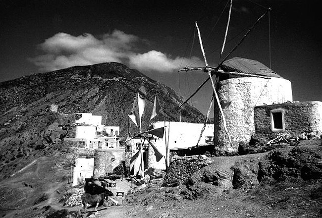 Mühlen in Olympos auf Karpathos