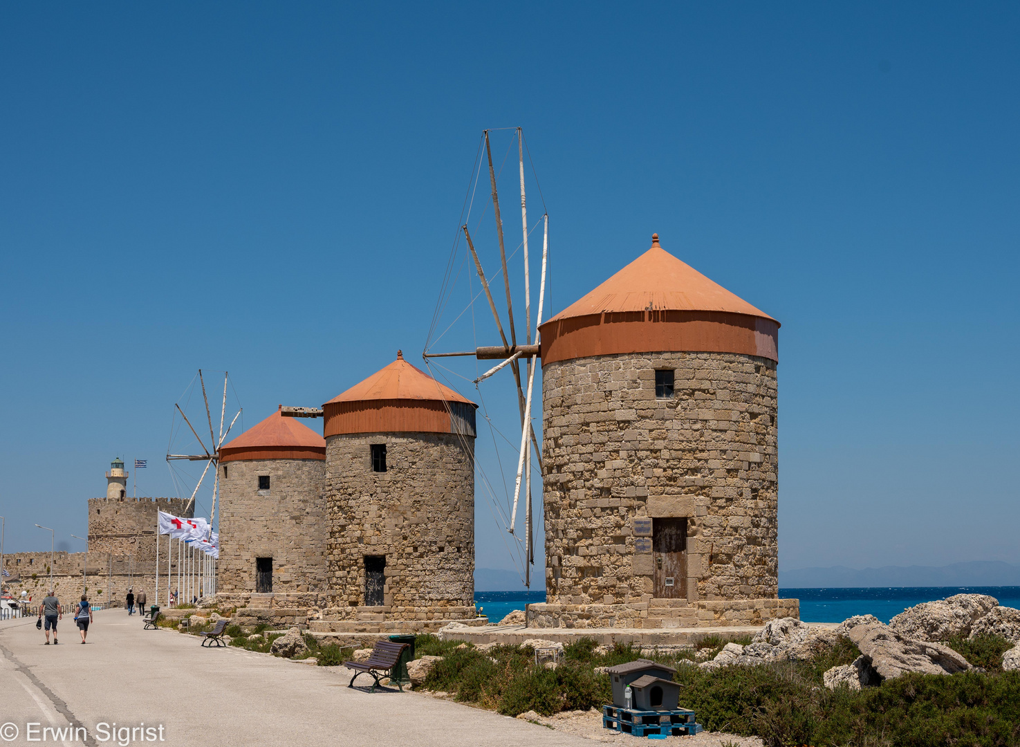 Mühlen von Rhodos - Griechenland