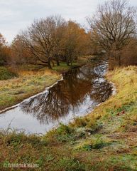 Mühlenau vor der Mündung zwischen Strande und Schilksee