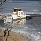 Mühlenfähre im Winterschlaf