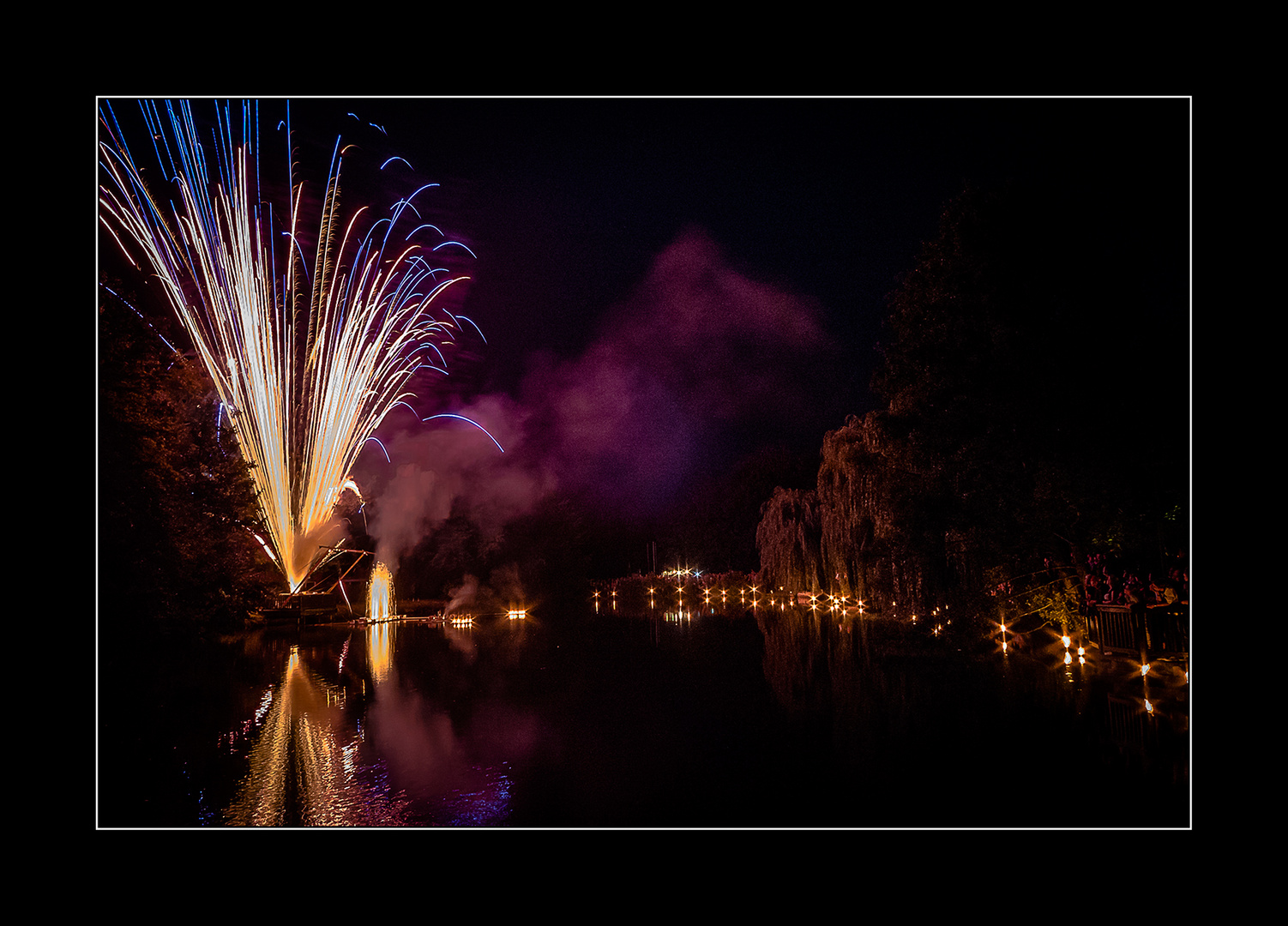 Mühlenkolk in Flammen