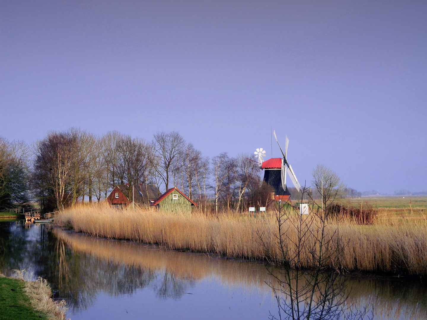 Mühlenlandschaft irgendwo in Ostfriesland......