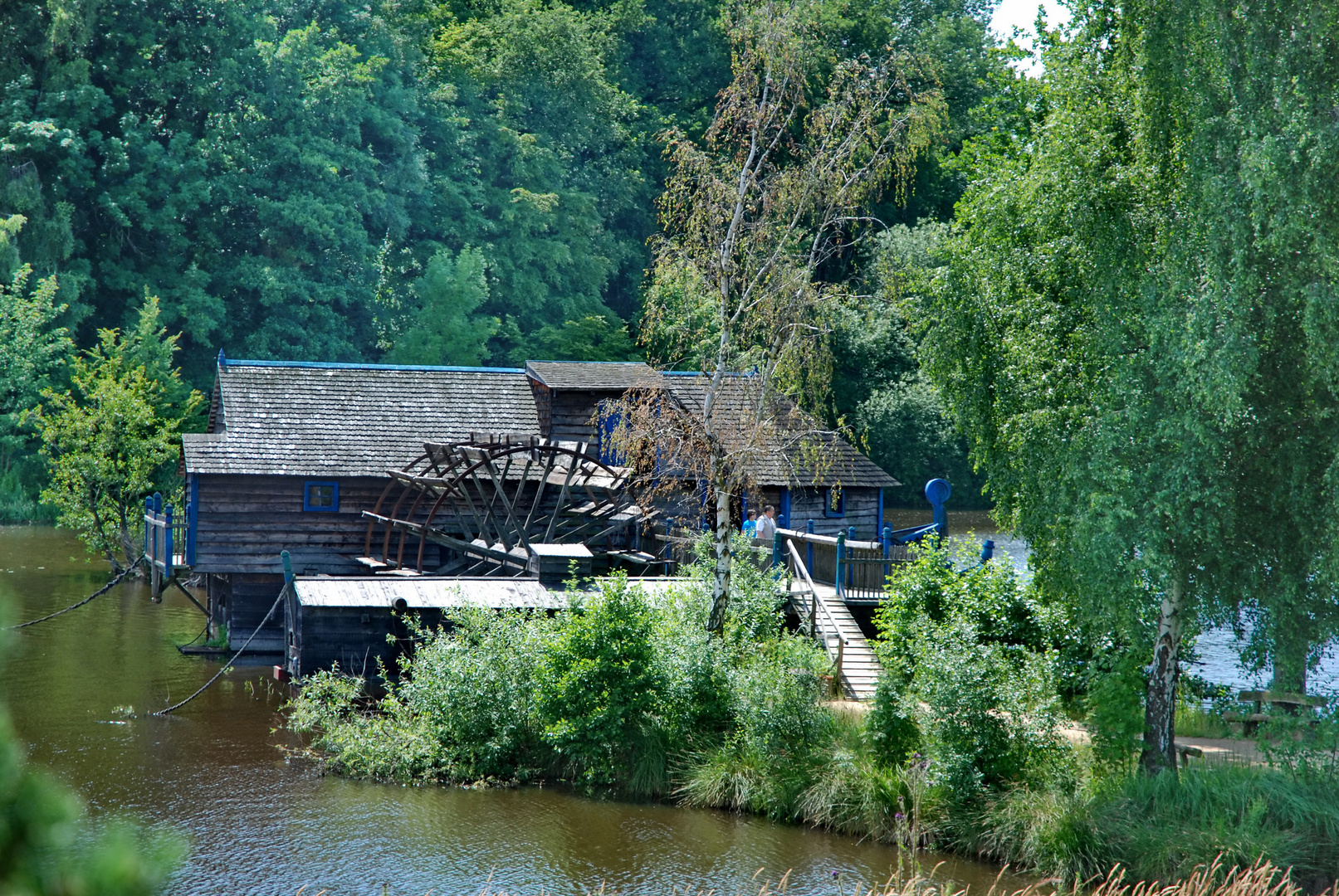 Mühlenrad einer Schiffsmühle