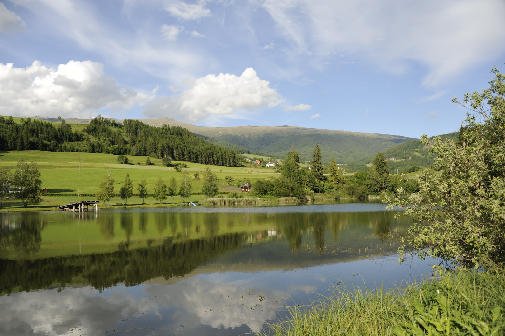 Mühlensee mit Blick auf den Zirbitzkogel