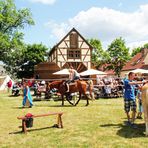 Mühlentag an der Scheunenwindmühle Saalow bei Zossen, Kreis Teltow-Flämig /Brandenburg