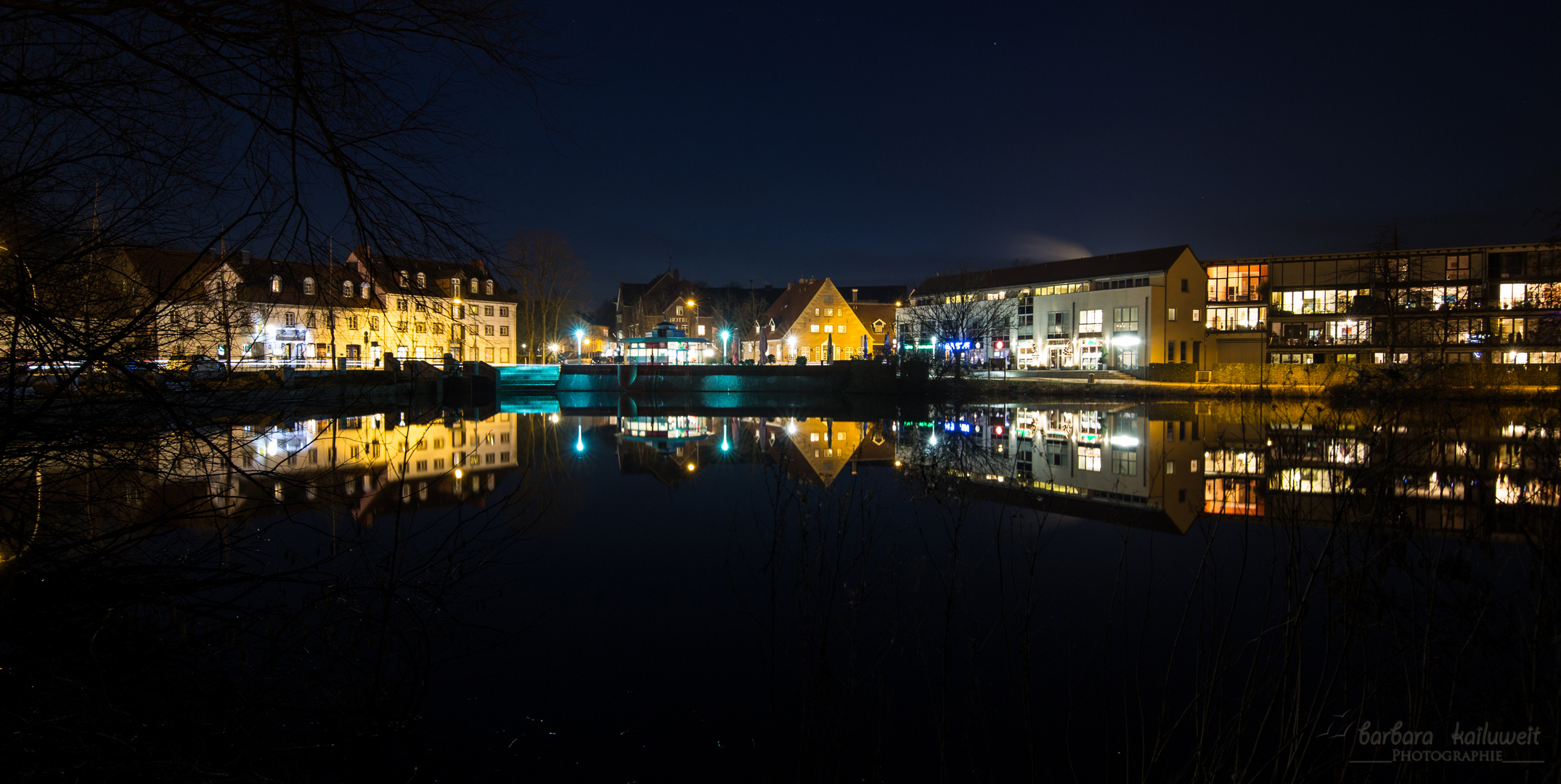 Mühlenteich bei Nacht