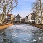 Mühlenteich mit Eis bedeckt