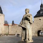 Mühlhäuser Stadtmauer mit Thomas-Müntzer-Denkmal