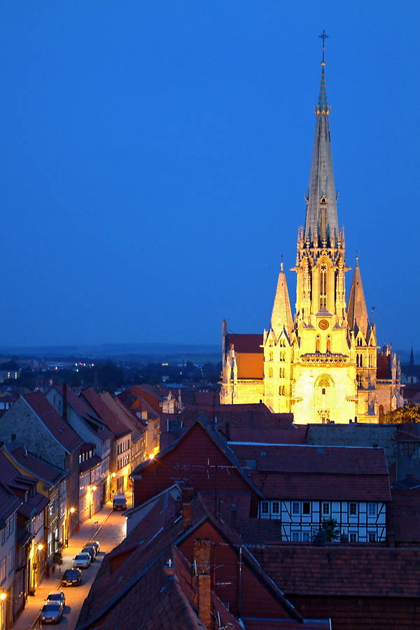 Mühlhausen by night von Cornelia Hornemann