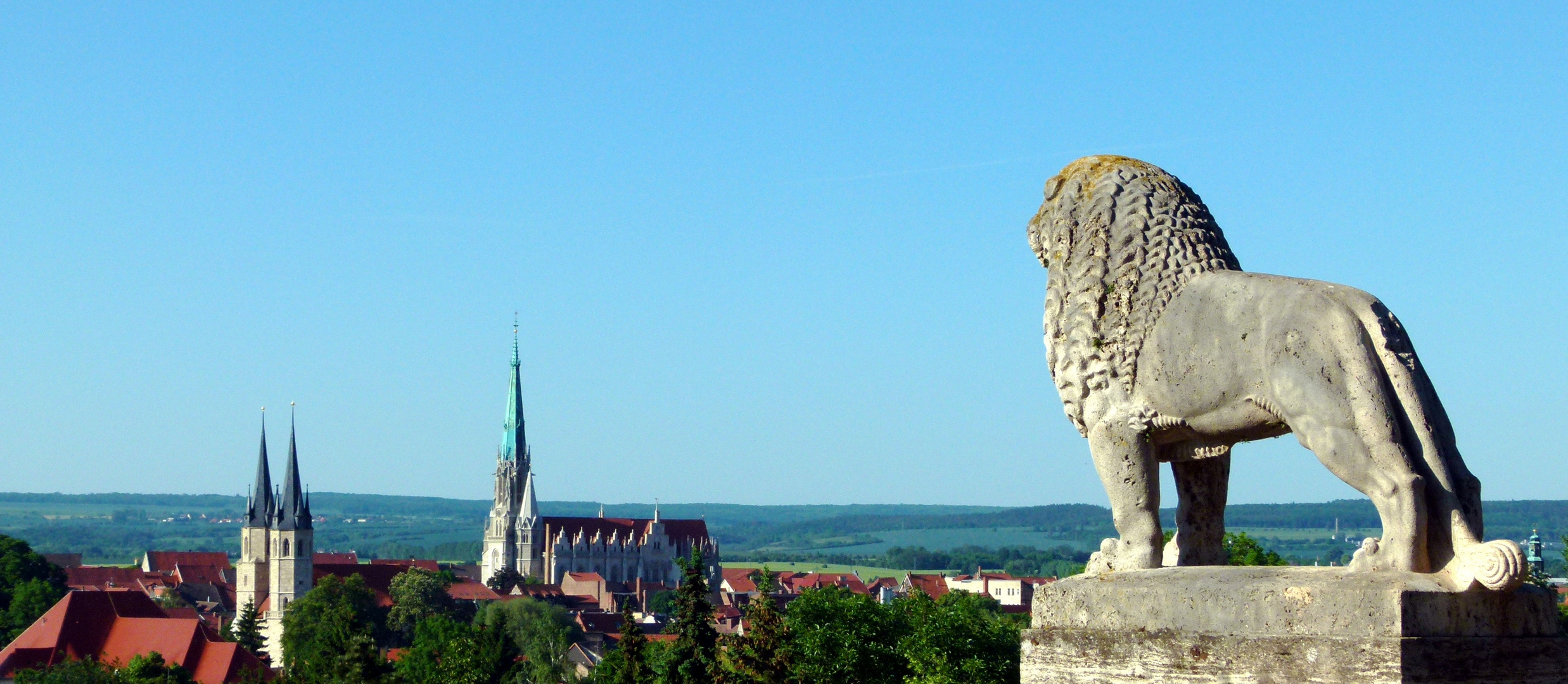 Mühlhausen/Thüringen vom Stadtberg