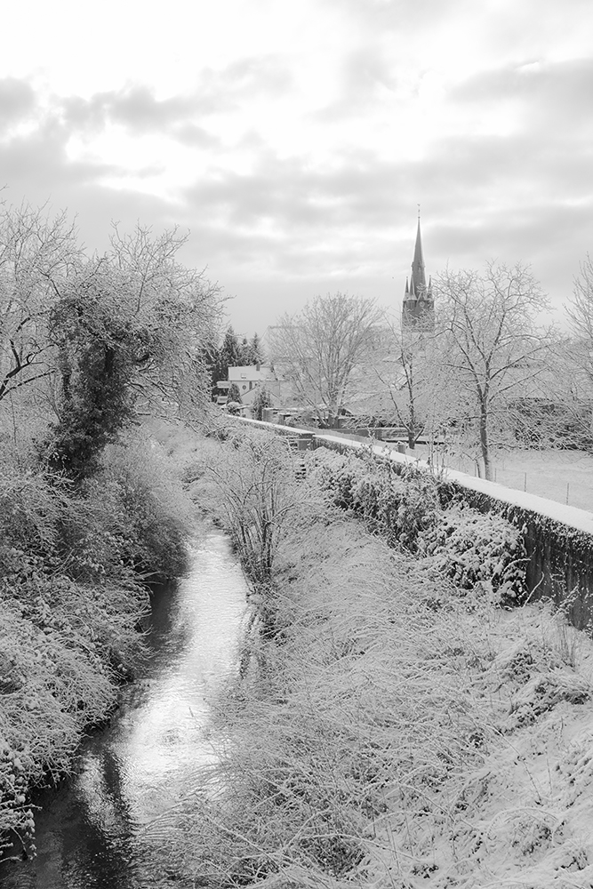 Mühlheim am Main im Winter