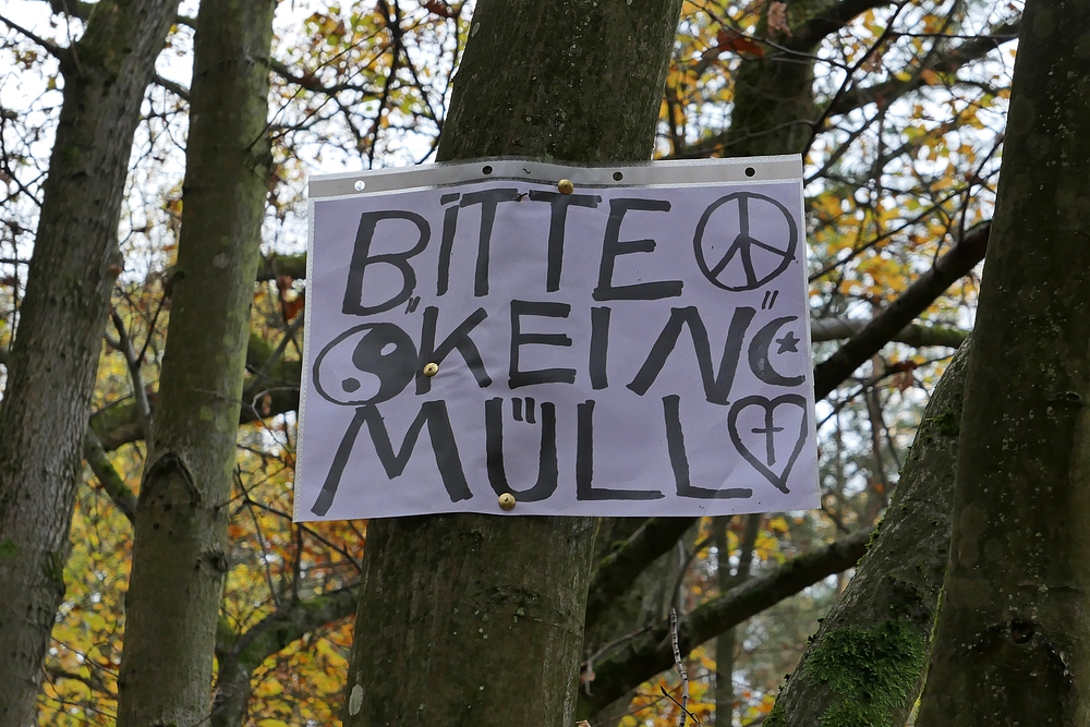 Mühlheim, Dietesheimer Steinbrüche: Bitte kein Müll