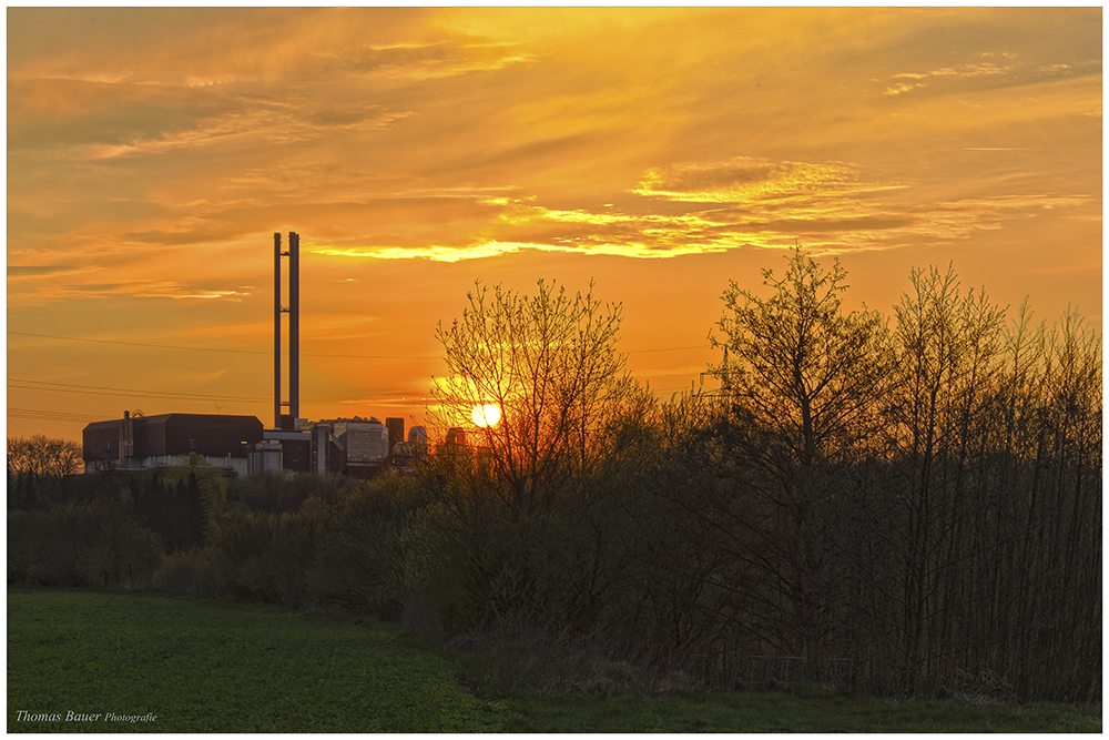 Müll und Sonnenuntergang