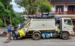 Müllabfuhr in Luang Prabang #1