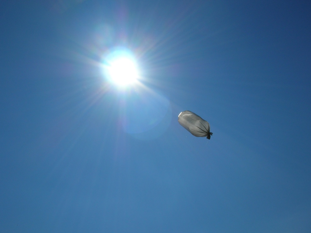 Müllbeutel kann fliegen