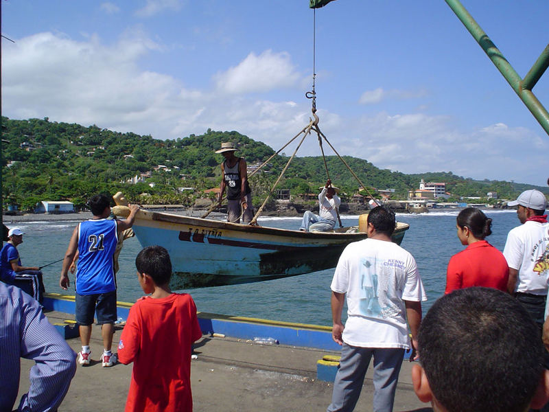 Muelle Artesanal, Puerto de La Libertad El Salvador.