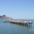 Muelle en bahia Kino Sonora, Mexico.