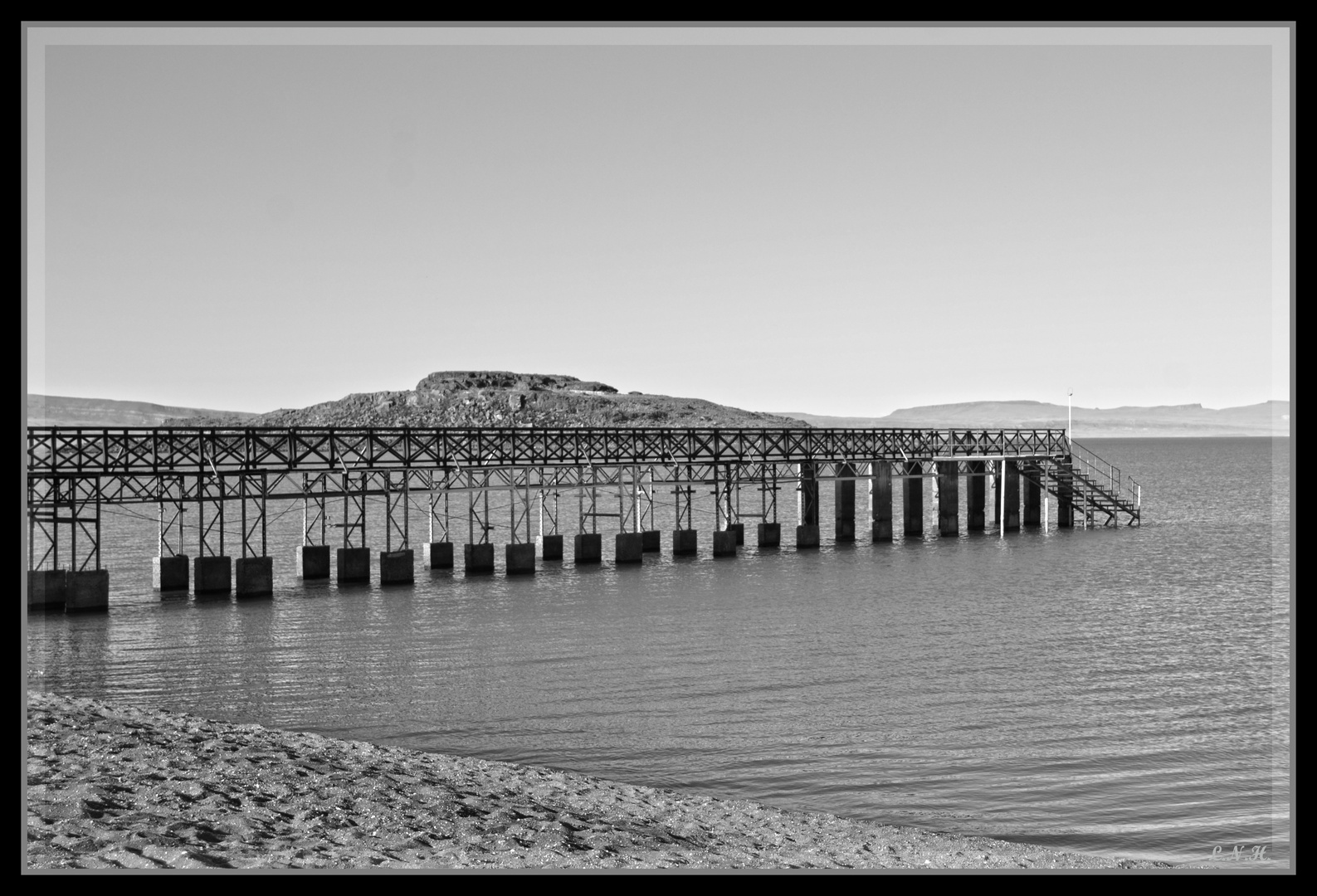 Muelle. Lago Argentino. Santa Cruz. Argentina