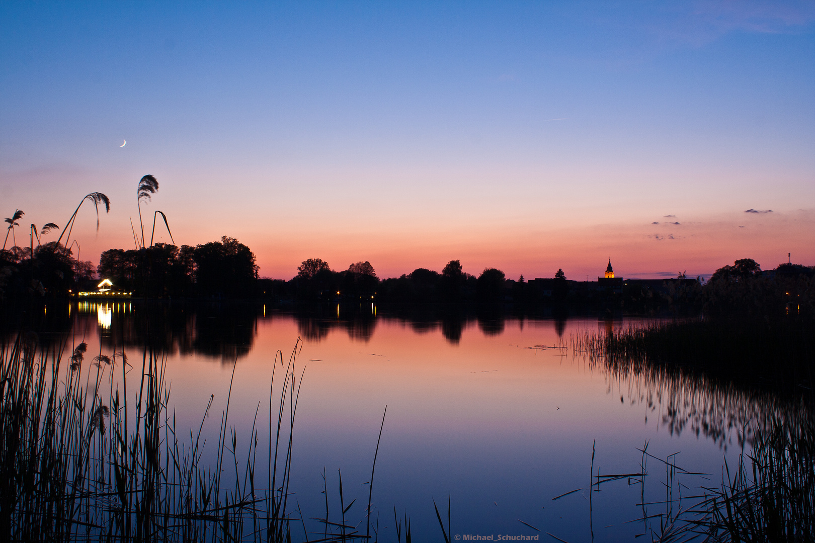 Müllroser See zur Blauen Stunde