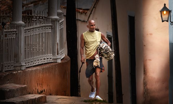 Müllsammler in Trinidad