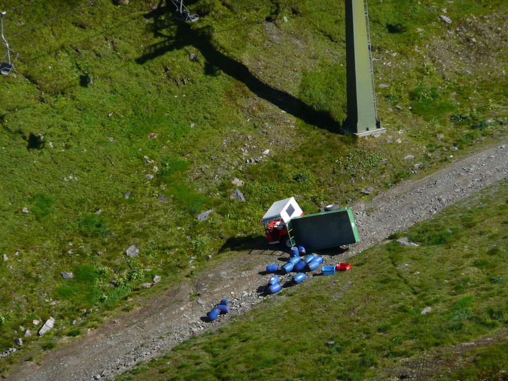 Mülltransport im Montafon