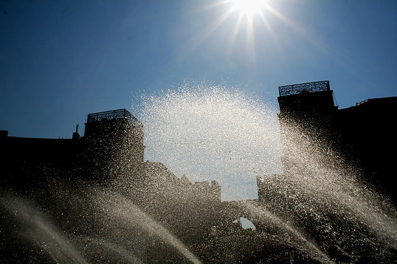 München, 10:30 Uhr - Die Sonne brennt in Farbe