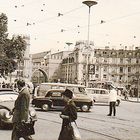 München 1961:Stachus mit Schutzmann