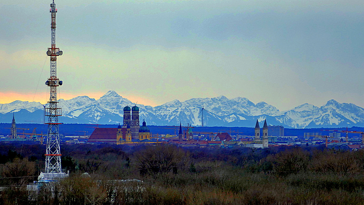 München bei Föhn