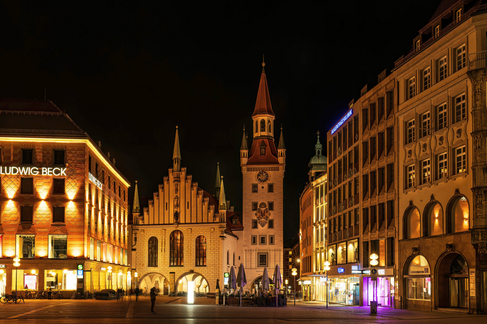 München bei Nacht Foto & Bild | architektur, deutschland, europe Bilder