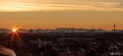 München bei Sonnenaufgang