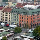 München - Blick v. St. Peter auf Viktualienmarkt