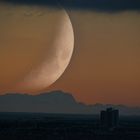 München: Blick vom Olympiaberg zur Zugspitze