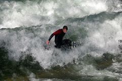 münchen, englischer garten, eisbach