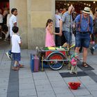 München Fußgängerzone - Straßenkünstler