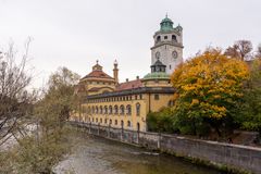 München Haidhausen - Isar River - Müllersches Volksbad