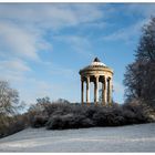 München im Winter - hier der Monopterus im Englischen Garten...