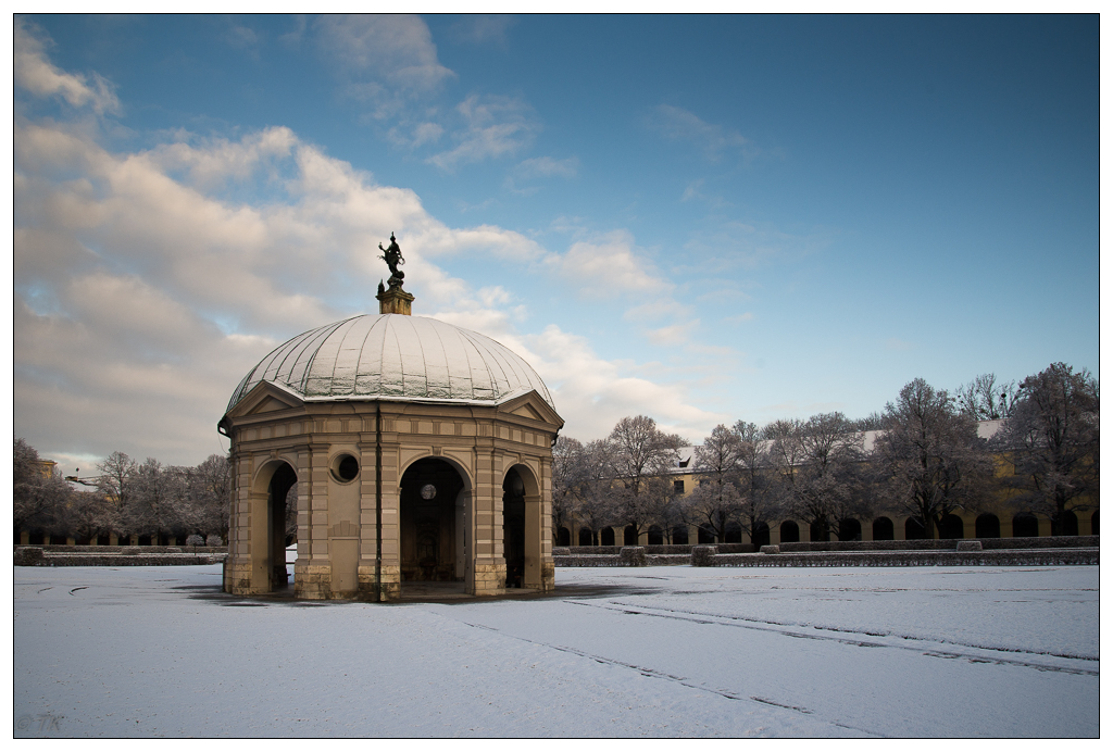 München im Winter - hier im Hofgarten...