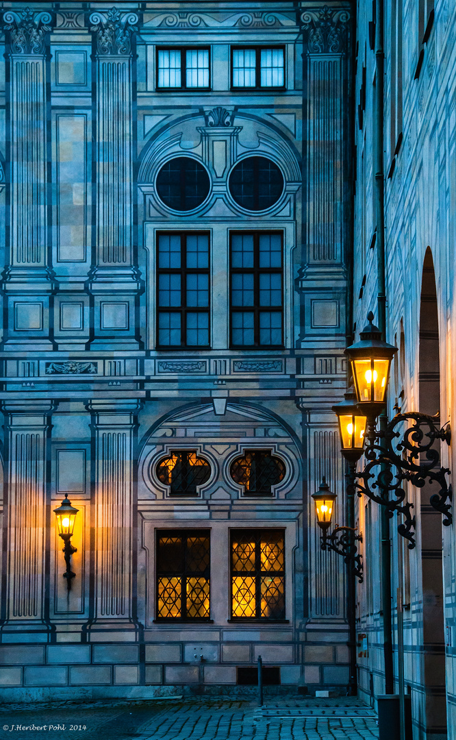 München, Impression aus der Stadtresidenz der Wittelsbacher, Kaiserhof