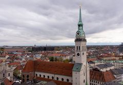 München Innenstadt - View from Neues Rathaus - Peterskirche - 06