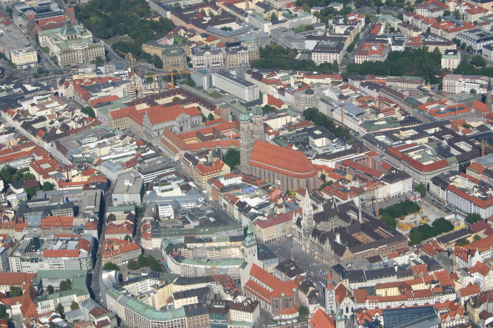 München Innenstadt von oben