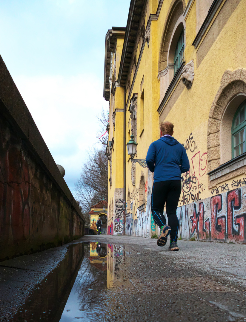 München Isar entlang